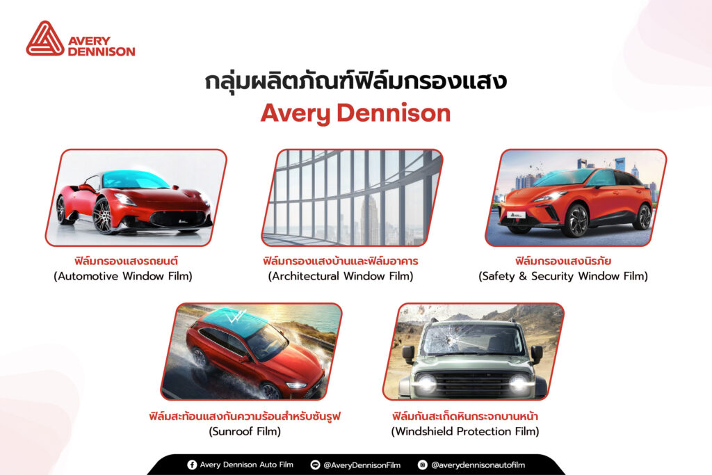 กลุ่มผลิตภัณฑ์ฟิล์มกรองแสง Avery Dennison